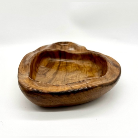 Vintage DAN KARNER Hand Carved Mid Century Wooden Serving Bowl Barcelona, Spain - Picture 3 of 7